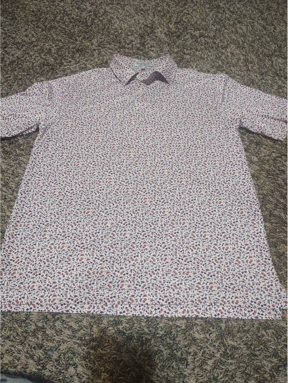 Boys Peter Millar Summer Comfort Collared Shirt Size Large
